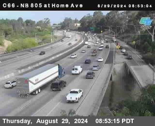 NB 805 at Home Ave (On Ramp)