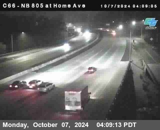 NB 805 at Home Ave (On Ramp)