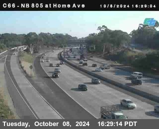 NB 805 at Home Ave (On Ramp)