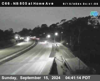 NB 805 at Home Ave (On Ramp)