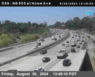 NB 805 at Home Ave (On Ramp)