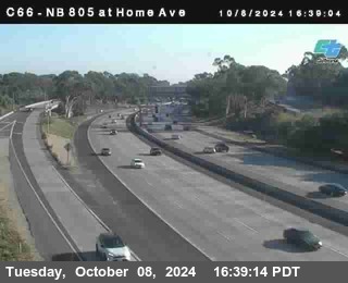 NB 805 at Home Ave (On Ramp)