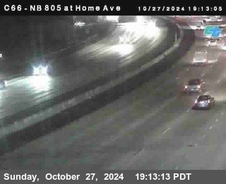 NB 805 at Home Ave (On Ramp)