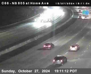 NB 805 at Home Ave (On Ramp)