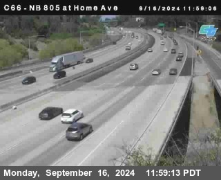 NB 805 at Home Ave (On Ramp)