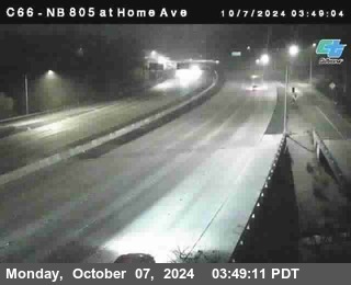 NB 805 at Home Ave (On Ramp)