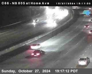 NB 805 at Home Ave (On Ramp)