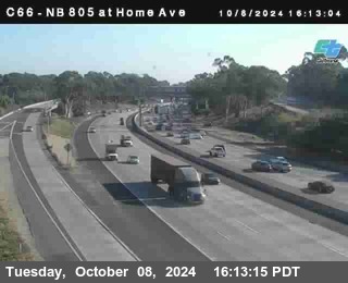 NB 805 at Home Ave (On Ramp)