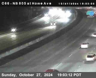 NB 805 at Home Ave (On Ramp)