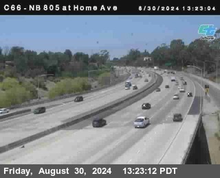 NB 805 at Home Ave (On Ramp)