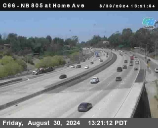 NB 805 at Home Ave (On Ramp)