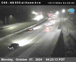 NB 805 at Home Ave (On Ramp)