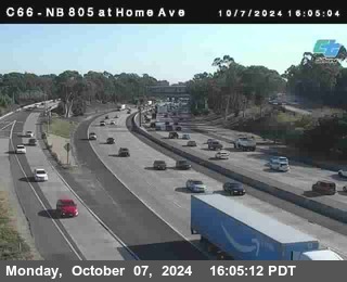 NB 805 at Home Ave (On Ramp)