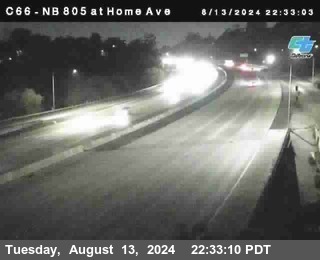 NB 805 at Home Ave (On Ramp)