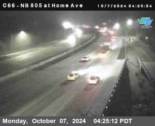 NB 805 at Home Ave (On Ramp)