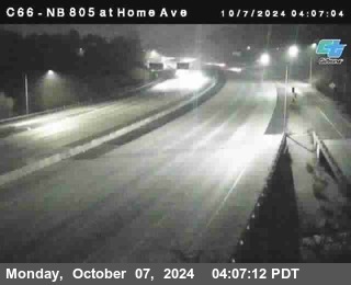 NB 805 at Home Ave (On Ramp)