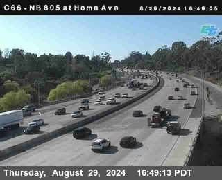 NB 805 at Home Ave (On Ramp)