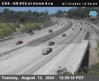 NB 805 at Home Ave (On Ramp)