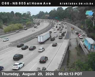 NB 805 at Home Ave (On Ramp)