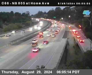 NB 805 at Home Ave (On Ramp)