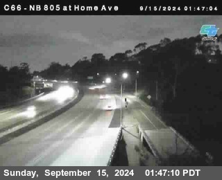 NB 805 at Home Ave (On Ramp)