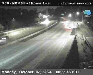 NB 805 at Home Ave (On Ramp)