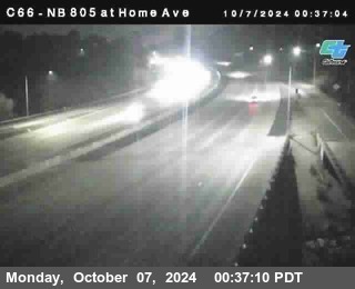 NB 805 at Home Ave (On Ramp)