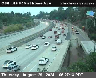 NB 805 at Home Ave (On Ramp)