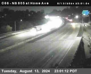 NB 805 at Home Ave (On Ramp)