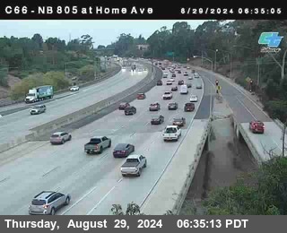 NB 805 at Home Ave (On Ramp)