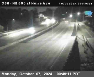 NB 805 at Home Ave (On Ramp)