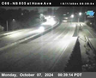 NB 805 at Home Ave (On Ramp)