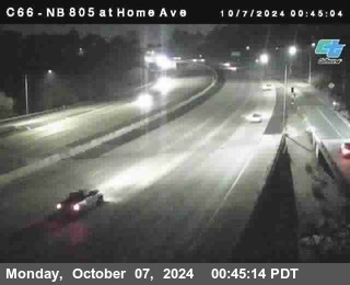 NB 805 at Home Ave (On Ramp)