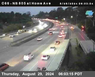 NB 805 at Home Ave (On Ramp)