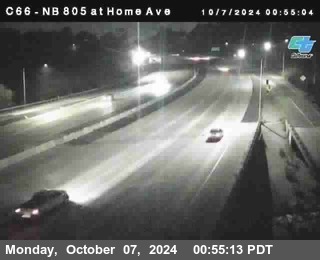 NB 805 at Home Ave (On Ramp)