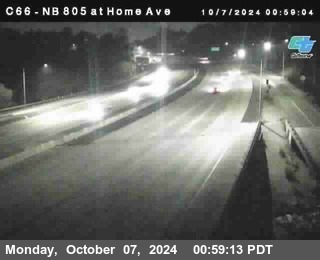 NB 805 at Home Ave (On Ramp)