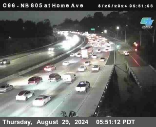 NB 805 at Home Ave (On Ramp)