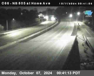 NB 805 at Home Ave (On Ramp)