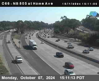 NB 805 at Home Ave (On Ramp)