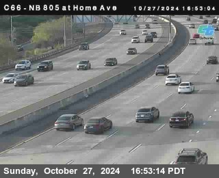 NB 805 at Home Ave (On Ramp)