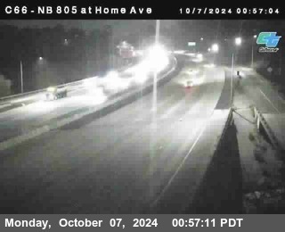 NB 805 at Home Ave (On Ramp)