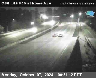 NB 805 at Home Ave (On Ramp)