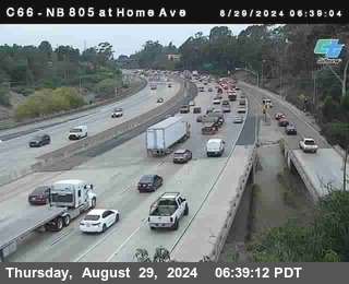 NB 805 at Home Ave (On Ramp)