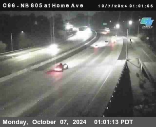 NB 805 at Home Ave (On Ramp)