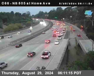 NB 805 at Home Ave (On Ramp)