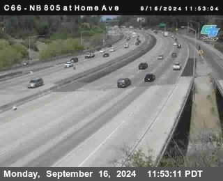 NB 805 at Home Ave (On Ramp)