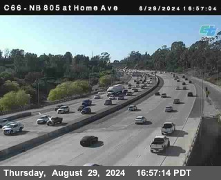 NB 805 at Home Ave (On Ramp)