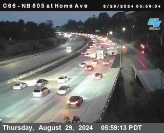 NB 805 at Home Ave (On Ramp)