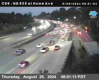 NB 805 at Home Ave (On Ramp)