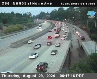 NB 805 at Home Ave (On Ramp)